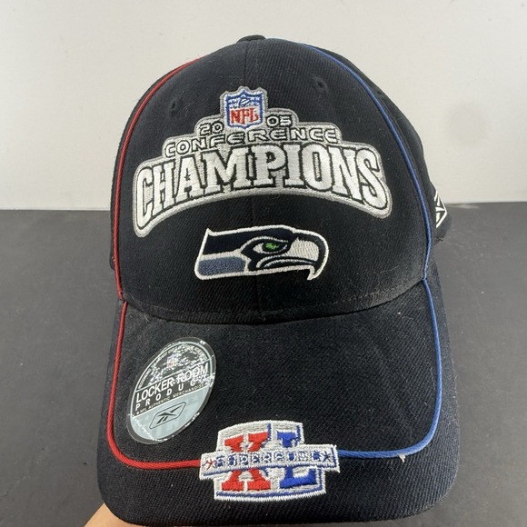 Reebok Other - Seattle Seahawks Hat 2005 Conference Champions Reebok NFL Football Cap OSFM